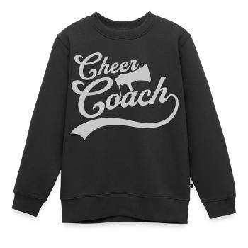 Cheer Coach Megafon parle - Sweat Premium enfant bio - noir - Devant - AI Model Kid Female (0cm)
