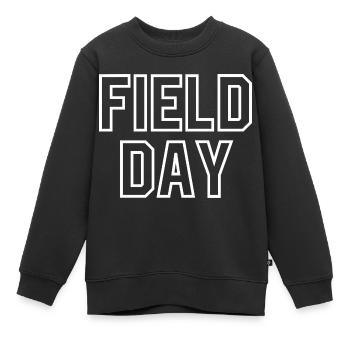 Journée sur le terrain - Sweat Premium enfant bio - noir - Devant - AI Model Kid Female (0cm)
