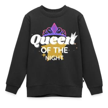 Königin des Nachtkindes - Kinder Premium Organic Sweatshirt - Schwarz - Vorne - AI Model Kid Female (0cm)