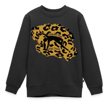 Release your Wild Thing - Kinder Premium Organic Sweatshirt - Schwarz - Vorne - AI Model Kid Female (0cm)