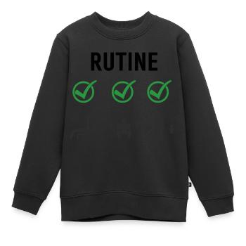 Gym Deadlifts Workout love - ma déroute de fitness de passe-temps - Sweat Premium enfant bio - noir - Devant - AI Model Kid Female (0cm)