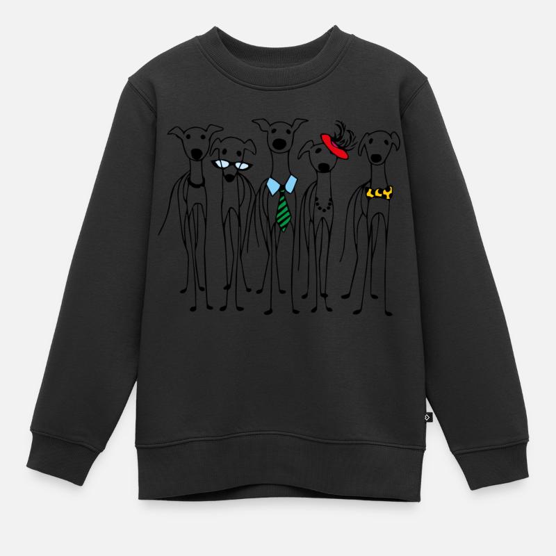 Fête des lévriers - Sweat Premium enfant bio - noir