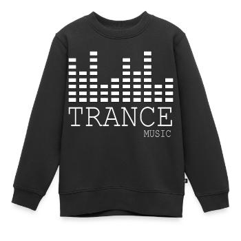 Trance-Musik - Kinder Premium Organic Sweatshirt - Schwarz - Vorne - AI Model Kid Female (0cm)