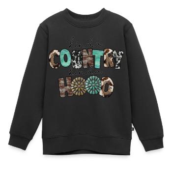 Musique country Rural Landei Country Musicien Maman - Sweat Premium enfant bio - noir - Devant - AI Model Kid Female (0cm)