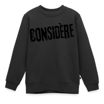 Considère - Ps /119 - Sweat Premium enfant bio - noir - Devant - AI Model Kid Female (0cm)