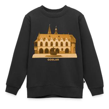 Goslar Rathaus Harz Niedersachsen - Kinder Premium Organic Sweatshirt - Schwarz - Vorne - AI Model Kid Female (0cm)