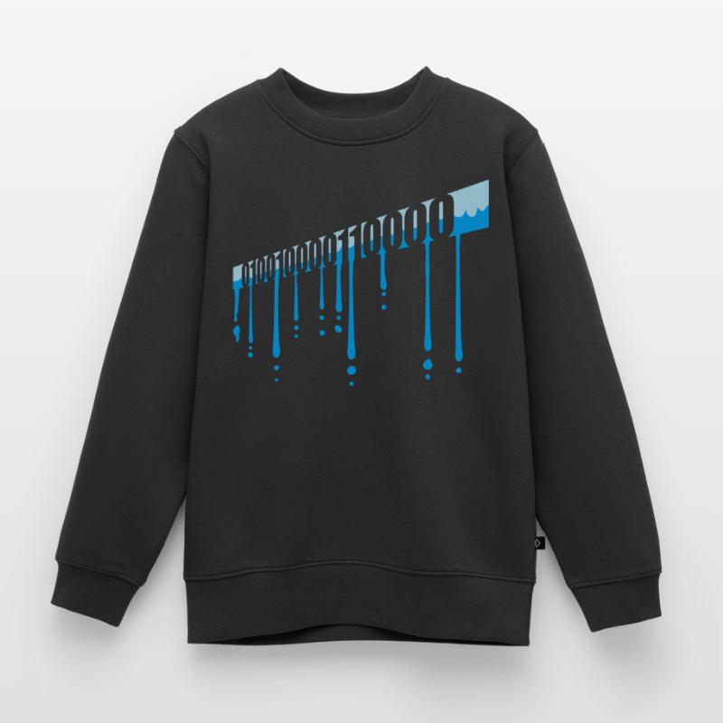 Binär Code Programm Sprache Kinder Premium Organic Sweatshirt