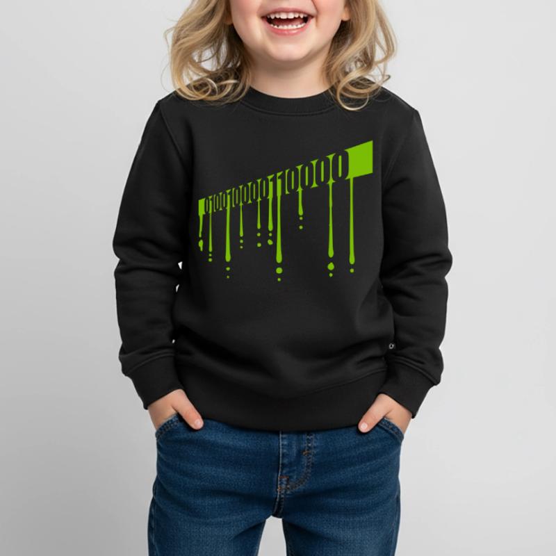 Binary Code Program Language Kids Premium Organic Sweatshirt