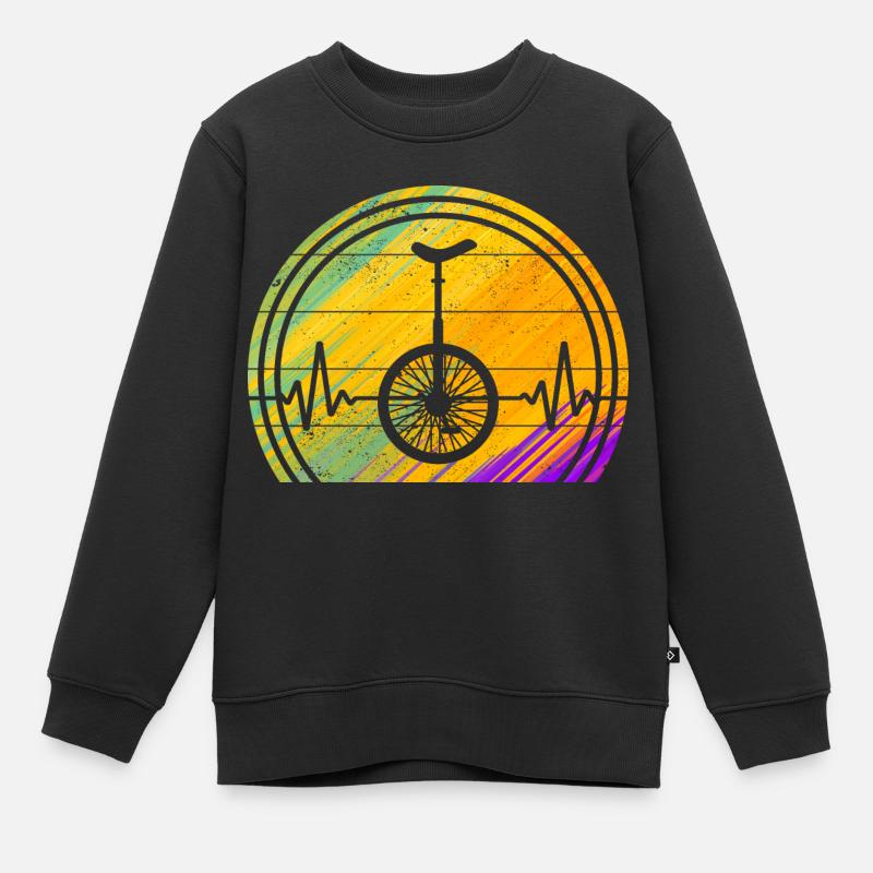 Monocycle monocycle monocycle - Sweat Premium enfant bio - noir