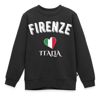 Florenz Italien - Kinder Premium Organic Sweatshirt - Schwarz - Vorne - AI Model Kid Female (0cm)