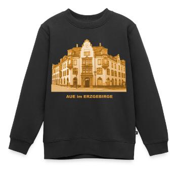 Aue Town Hall Erzgebirge Saxony Mining Wismut - Sweat Premium enfant bio - noir - Devant - AI Model Kid Female (0cm)