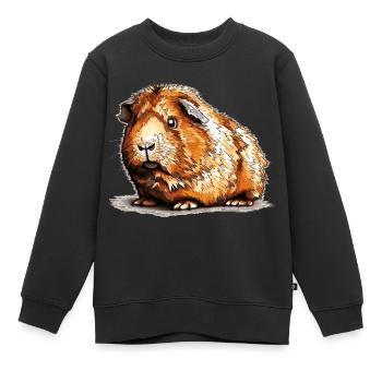 Meerschweinchen sind einfach tolle Haustiere - Kinder Premium Organic Sweatshirt - Schwarz - Vorne - AI Model Kid Female (0cm)