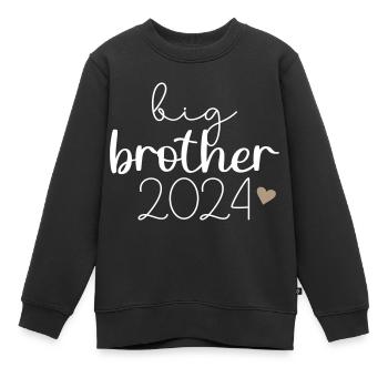 Big brother 2024 - Kinder Premium Organic Sweatshirt - Schwarz - Vorne - AI Model Kid Female (0cm)