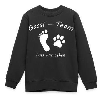 Dog Hund - Kinder Premium Organic Sweatshirt - Schwarz - Vorne - AI Model Kid Female (0cm)