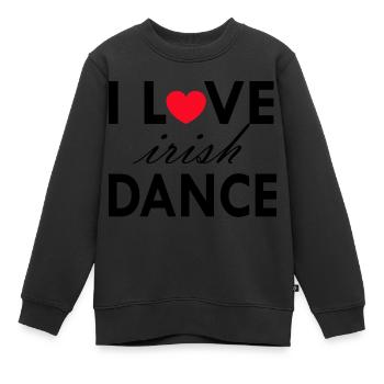 Danse Musique de danse - Sweat Premium enfant bio - noir - Devant - AI Model Kid Female (0cm)
