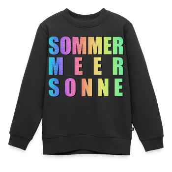Summer Sea Sun Hippie Colorful Trend - Sweat Premium enfant bio - noir - Devant - AI Model Kid Female (0cm)