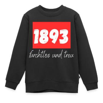 1893 furchtlos und treu - Kinder Premium Organic Sweatshirt - Schwarz - Vorne - AI Model Kid Female (0cm)