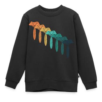 Retro Scout - Kinder Premium Organic Sweatshirt - Schwarz - Vorne - AI Model Kid Female (0cm)