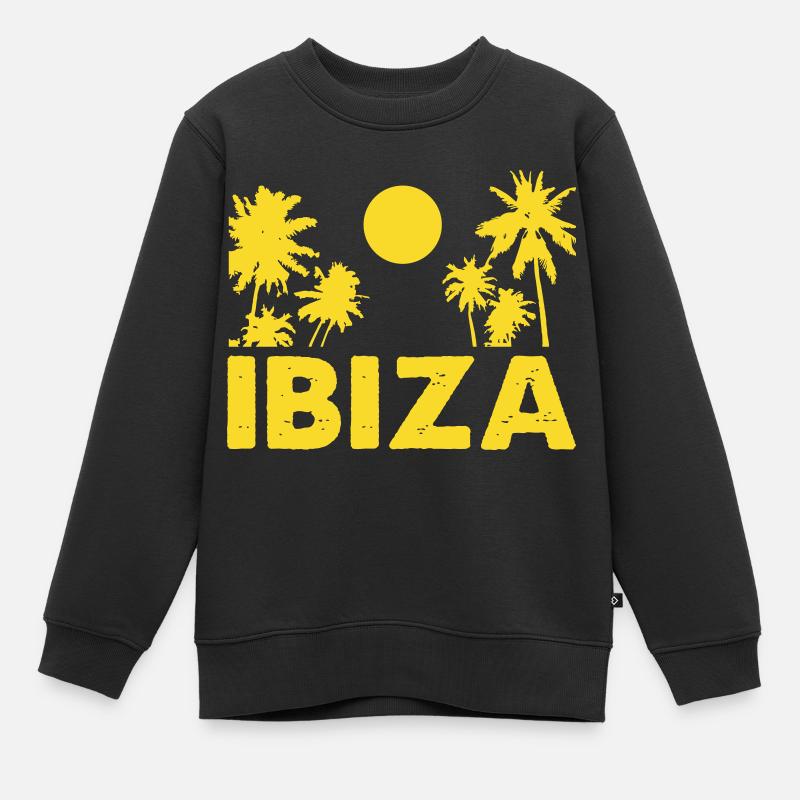 Ibiza - Sweat Premium enfant bio - noir
