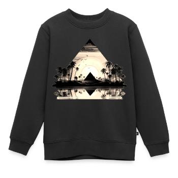 Ägypten Ägypten Isis Pharaonen Pharaonen Pyramide Afrika - Kinder Premium Organic Sweatshirt - Schwarz - Vorne - AI Model Kid Female (0cm)