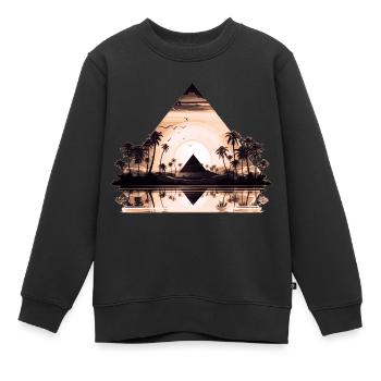 Ägypten Ägypten Isis Pharaonen Pharaonen Pyramide Afrika - Kinder Premium Organic Sweatshirt - Schwarz - Vorne - AI Model Kid Female (0cm)