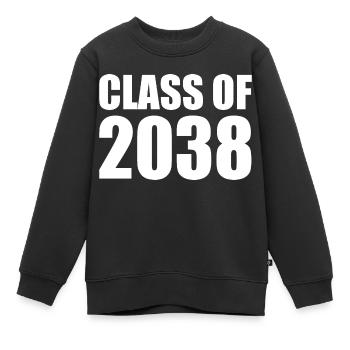 Class of 2038 - Kinder Premium Organic Sweatshirt - Schwarz - Vorne - AI Model Kid Female (0cm)