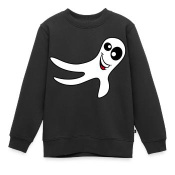 Gespenst - Kinder Premium Organic Sweatshirt - Schwarz - Vorne - AI Model Kid Female (0cm)