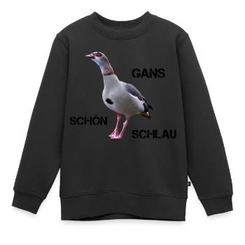Ganz schön schlau - Kinder Premium Organic Sweatshirt - Schwarz - Vorne - AI Model Kid Female (0cm)