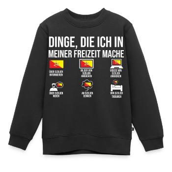 Sizilianer Sizilianisch Sizilien - Kinder Premium Organic Sweatshirt - Schwarz - Vorne - AI Model Kid Female (0cm)