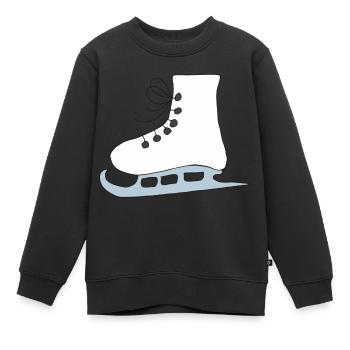 schlittschuhe - Kinder Premium Organic Sweatshirt - Schwarz - Vorne - AI Model Kid Female (0cm)