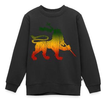 Reggae Musik Rastafari Jamaika - Kinder Premium Organic Sweatshirt - Schwarz - Vorne - AI Model Kid Female (0cm)