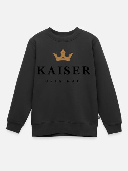 Kaiser - Kinder Premium Organic Sweatshirt - Schwarz