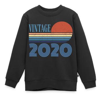 Jahrgang 2020 - Kinder Premium Organic Sweatshirt - Schwarz - Vorne - AI Model Kid Female (0cm)