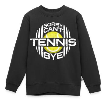 Désolé ne peut pas Tennis Bye citation drôle Sport Dire - Sweat Premium enfant bio - noir - Devant - AI Model Kid Female (0cm)