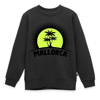 mallorca - Kinder Premium Organic Sweatshirt - Schwarz - Vorne - AI Model Kid Female (0cm)