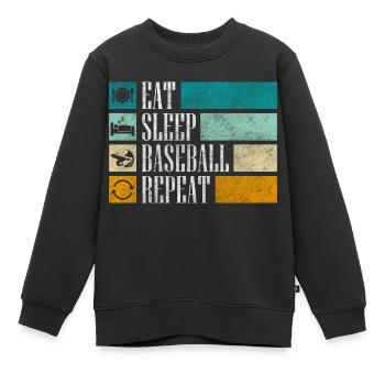 Receveur de l’équipe sportive - Sweat Premium enfant bio - noir - Devant - AI Model Kid Female (0cm)