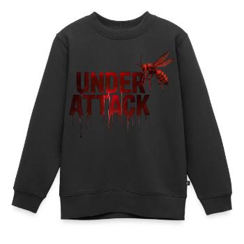 Unter Beschuss - Kinder Premium Organic Sweatshirt - Schwarz - Vorne - AI Model Kid Female (0cm)