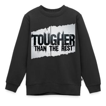stärker als die anderen - Kinder Premium Organic Sweatshirt - Schwarz - Vorne - AI Model Kid Female (0cm)