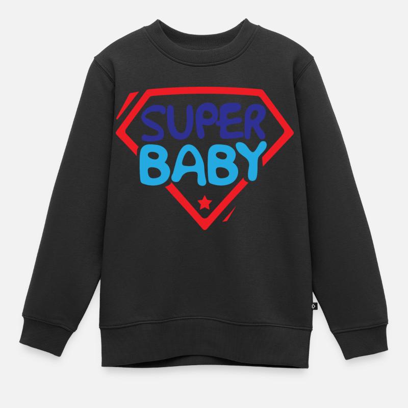 Super bébé - Sweat Premium enfant bio - noir