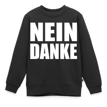 Nein danke - Kinder Premium Organic Sweatshirt - Schwarz - Vorne - AI Model Kid Female (0cm)