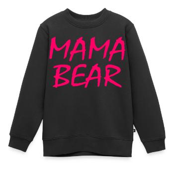 Mama bear - Kinder Premium Organic Sweatshirt - Schwarz - Vorne - AI Model Kid Female (0cm)