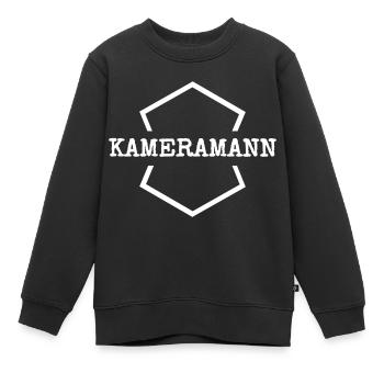 Caméraman comme travail - Sweat Premium enfant bio - noir - Devant - AI Model Kid Female (0cm)