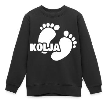 Geburt Kolja - Kinder Premium Organic Sweatshirt - Schwarz - Vorne - AI Model Kid Female (0cm)