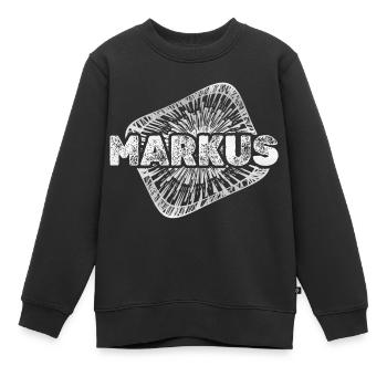 Geschenk für Markus - Kinder Premium Organic Sweatshirt - Schwarz - Vorne - AI Model Kid Female (0cm)