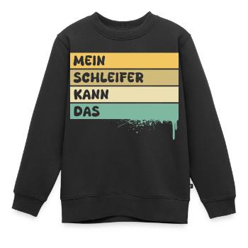 Beruf Schleifer - Kinder Premium Organic Sweatshirt - Schwarz - Vorne - AI Model Kid Female (0cm)