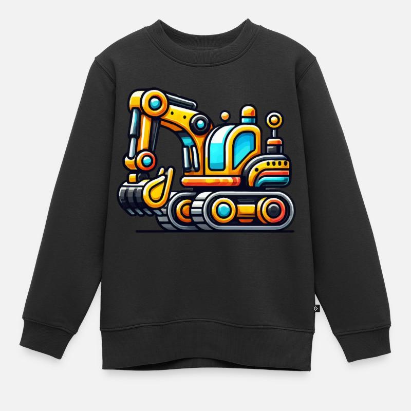 Bagger - Kinder Premium Organic Sweatshirt - Schwarz