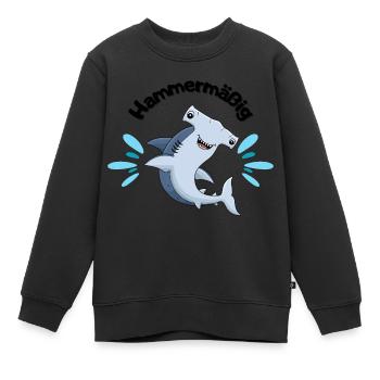 Génial - Sweat Premium enfant bio - noir - Devant - AI Model Kid Female (0cm)