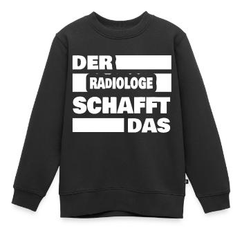 Radiologist as work - Kids Premium Organic Sweatshirt - black - Front - AI Model Kid Female (0cm)