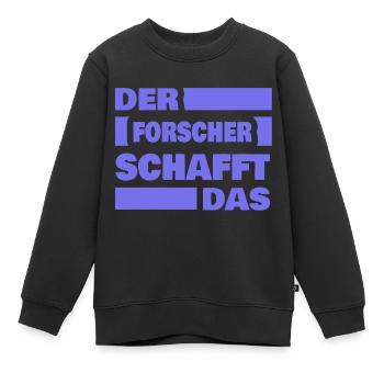 Forscher als Arbeit - Kinder Premium Organic Sweatshirt - Schwarz - Vorne - AI Model Kid Female (0cm)