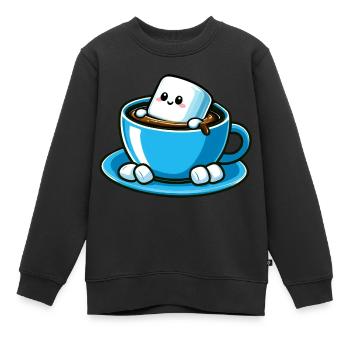 marshmallow - Kinder Premium Organic Sweatshirt - Schwarz - Vorne - AI Model Kid Female (0cm)